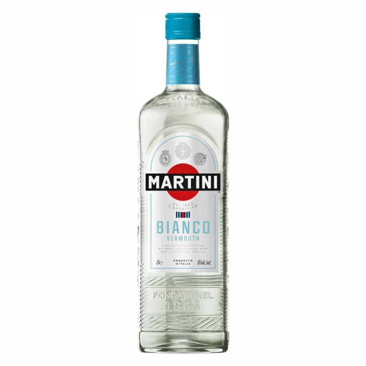 Vermutas MARTINI BIANCO 15%, 1,0 L