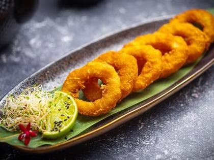 Squid rings in tempura 6 pcs