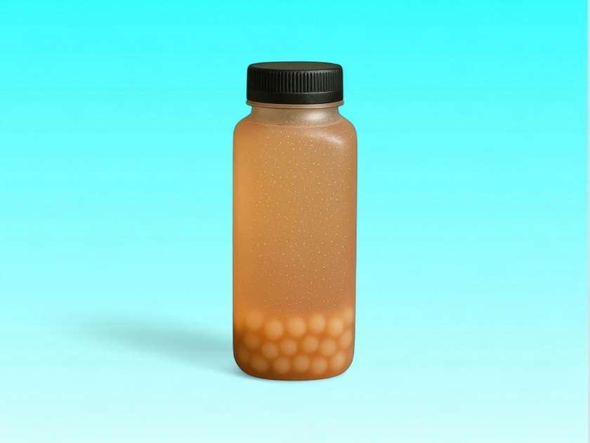 Banaani-virsiku limonaad boba pärlitega 330ml