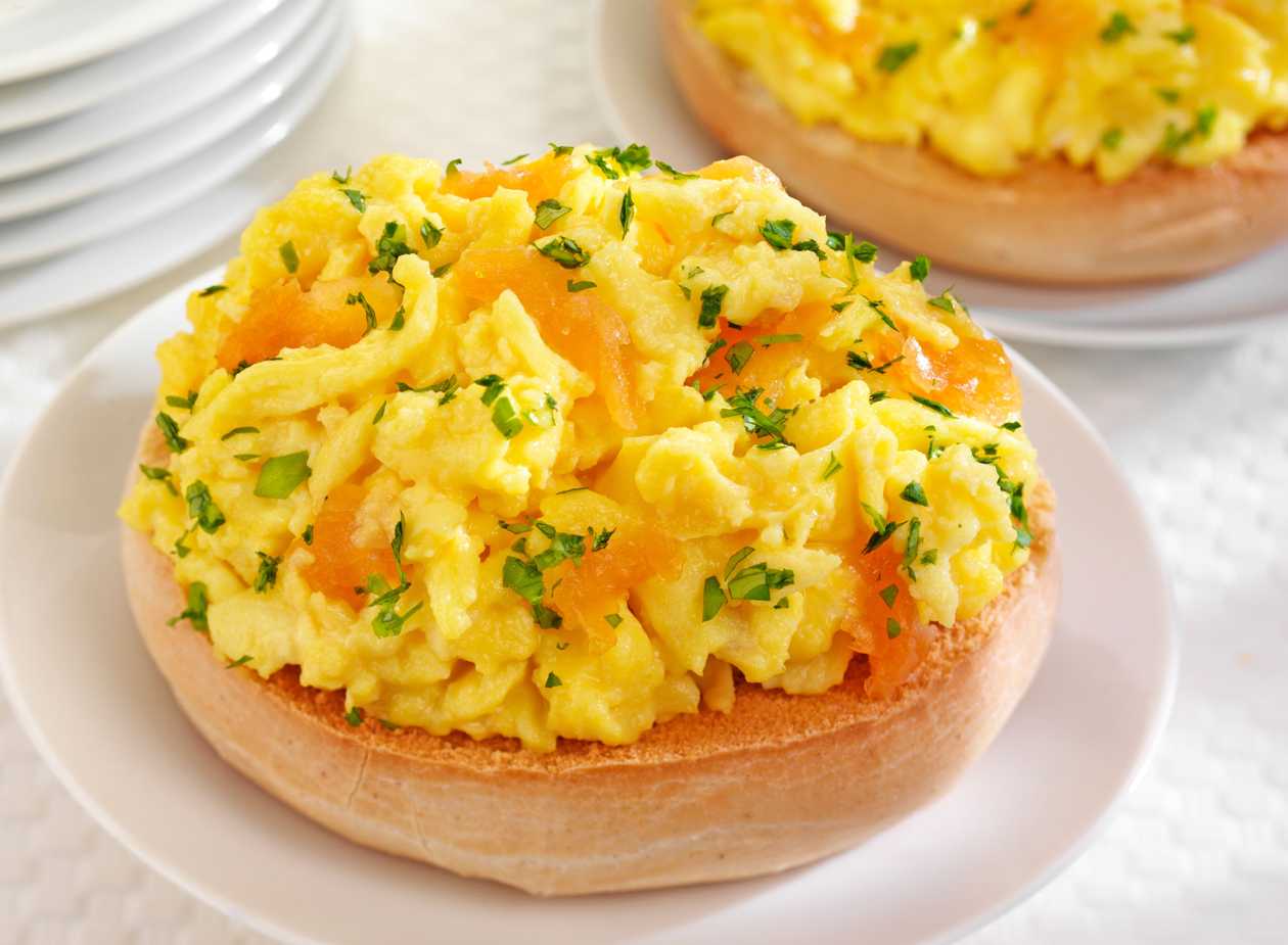 Scrambled Eggs with Smoked Salmon