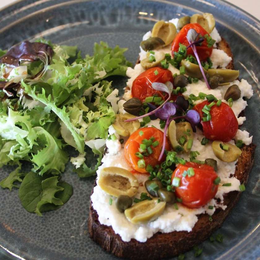 Cottage Cheese Open Toast