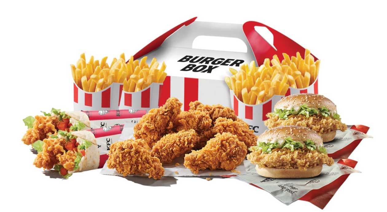 Hot Wings Burger Box