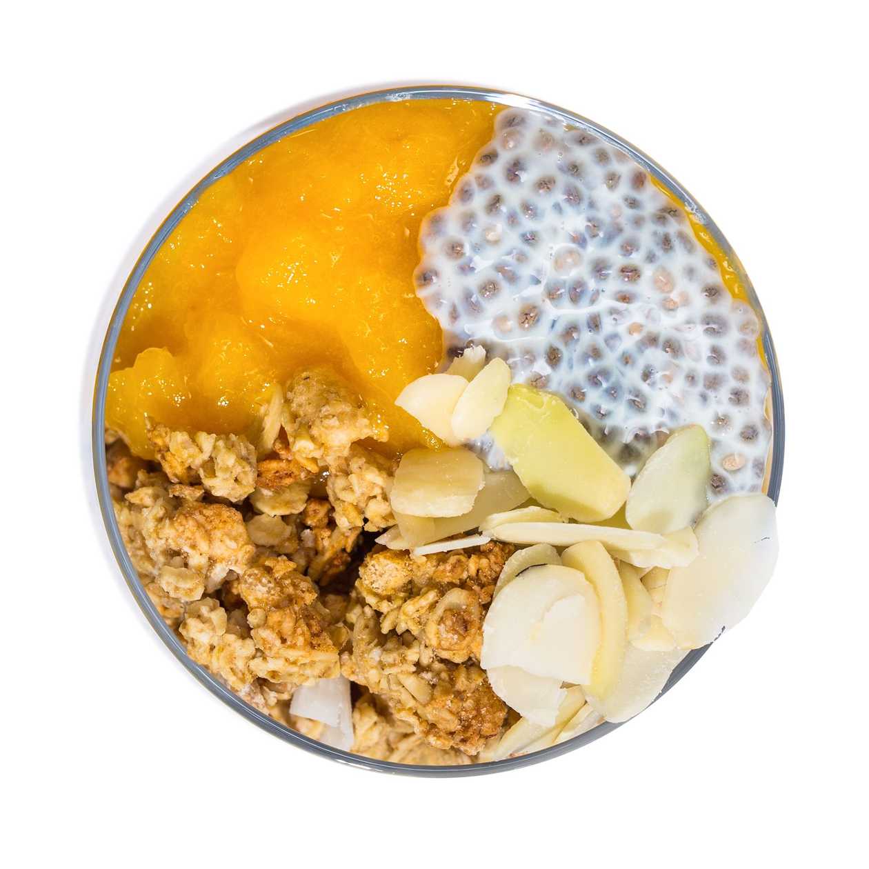 Chia Pudding with Peach Puree