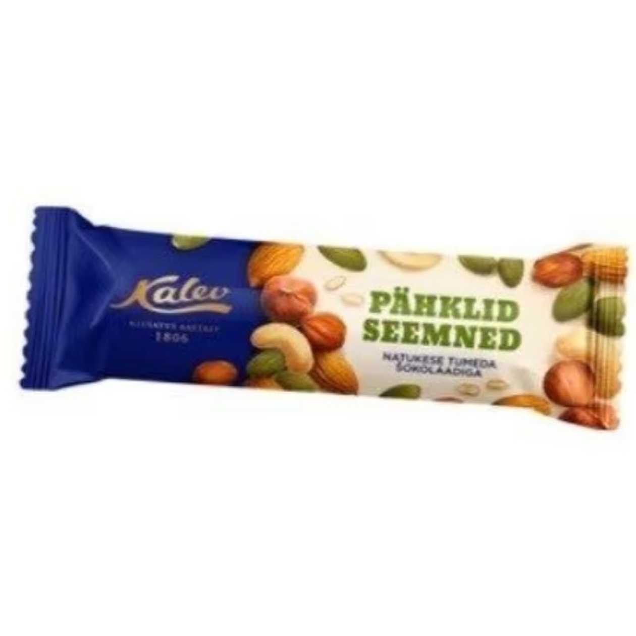 Kalev Walnut and Seed Bar with Dark Chocolate