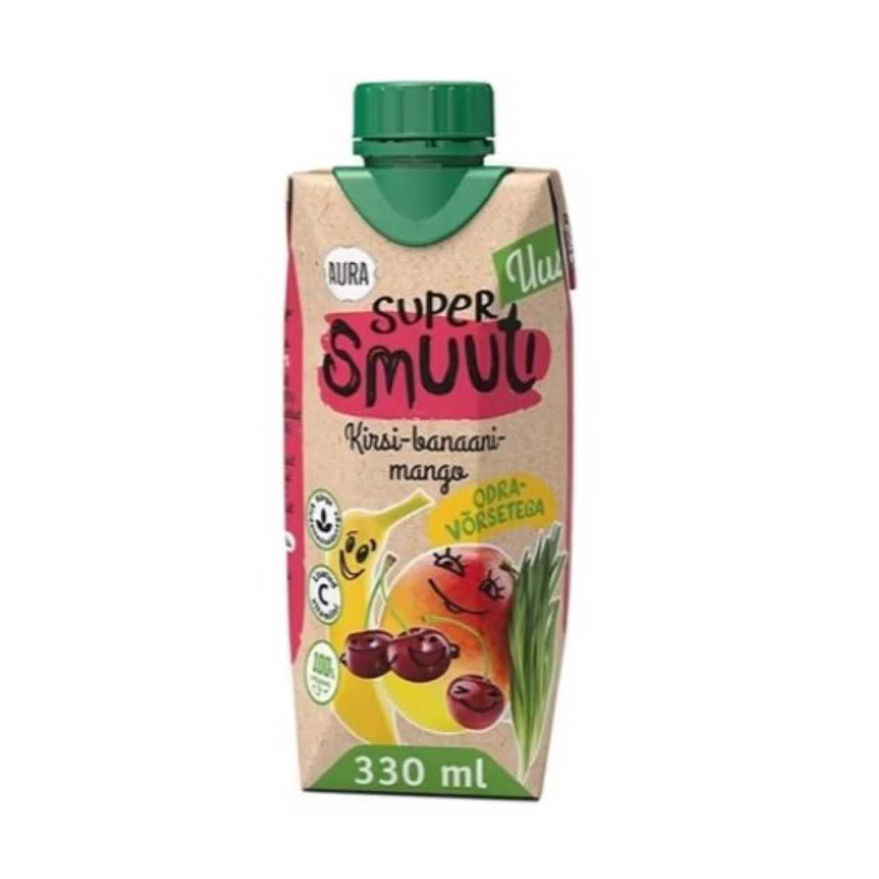 Aura Supersmoothie Cherry-Banana-Mango 330ml