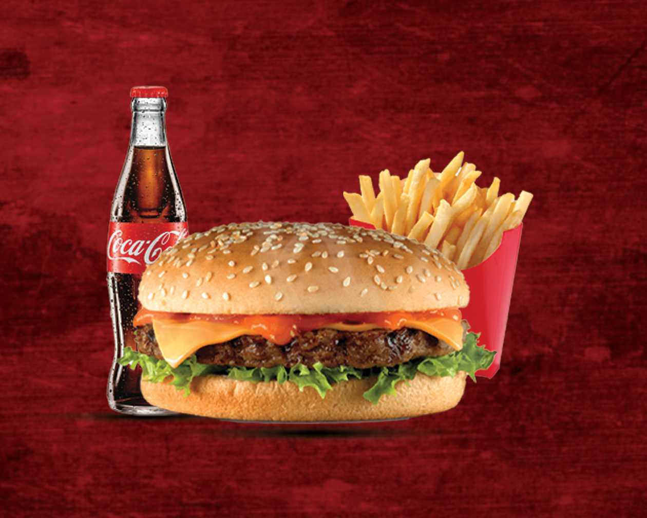 Cheese Beef Burger Meal