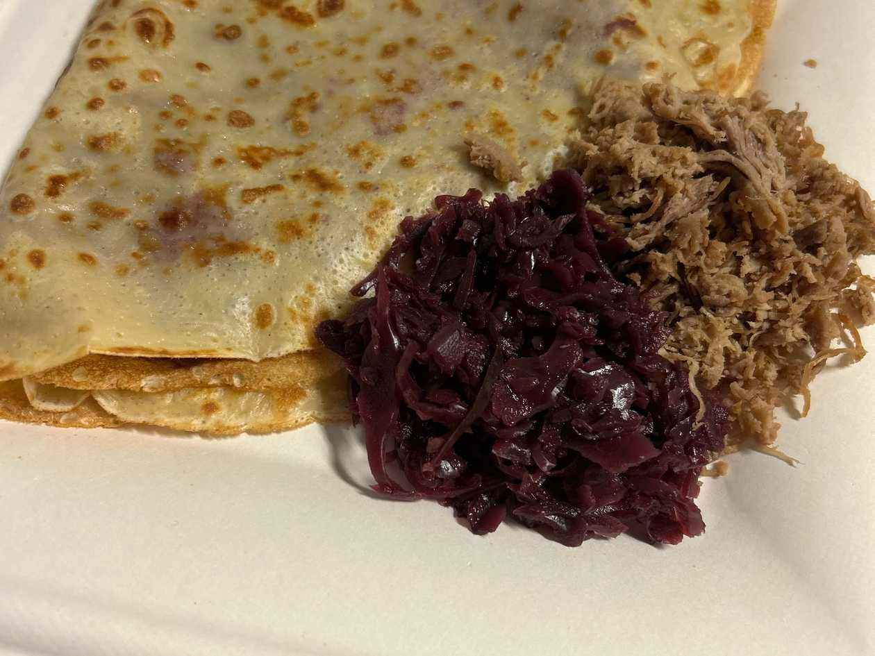 Palacinka s kačacím trhaným