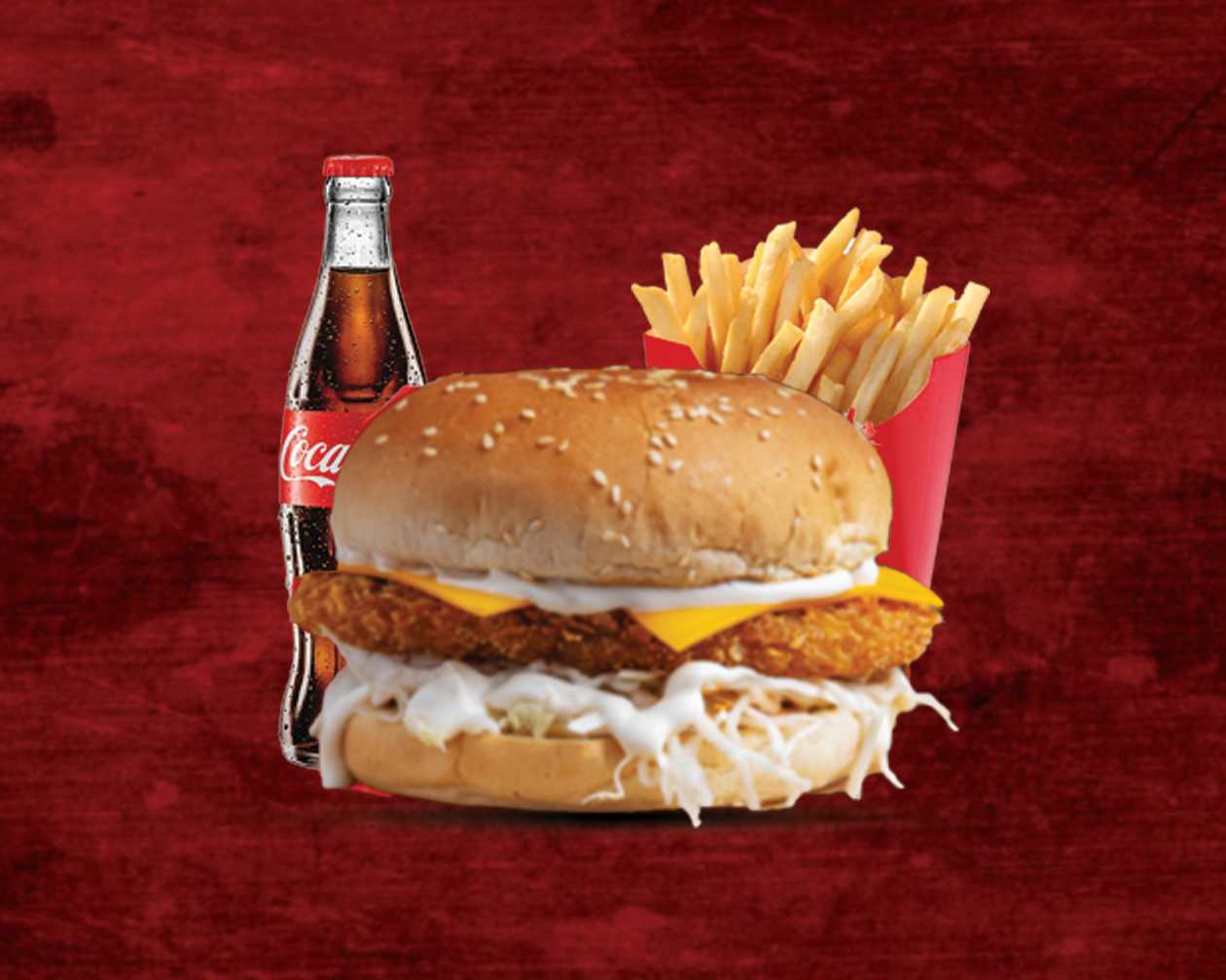 Chicken Nugget Burger Meal