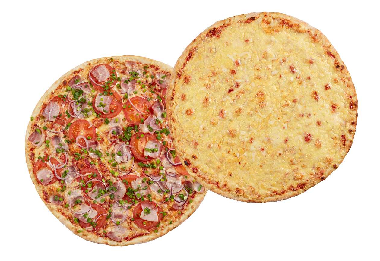 🔥 Bacon pizza 30cm + Cheese pizza 30cm