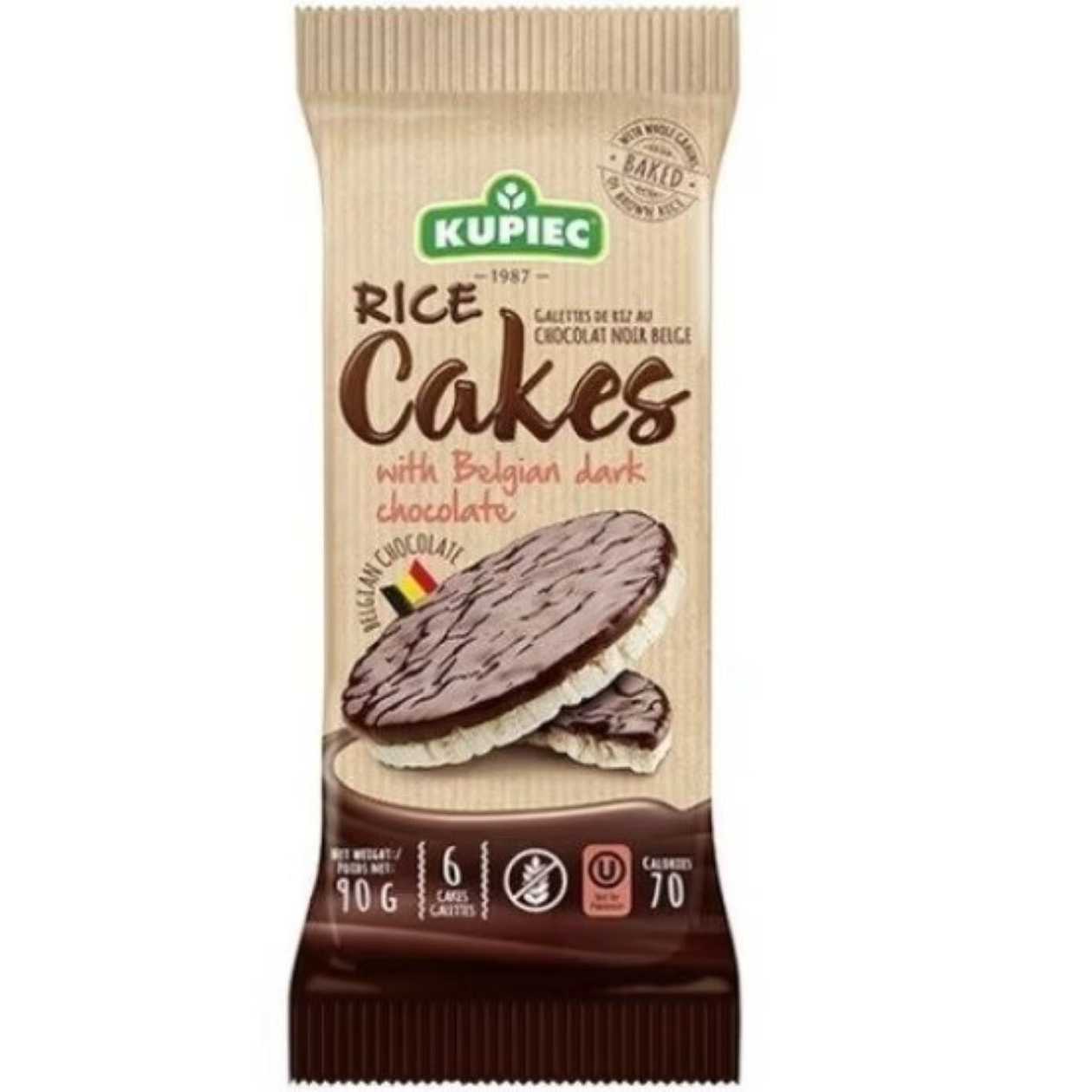 Rice Wafers with Dark Chocolate