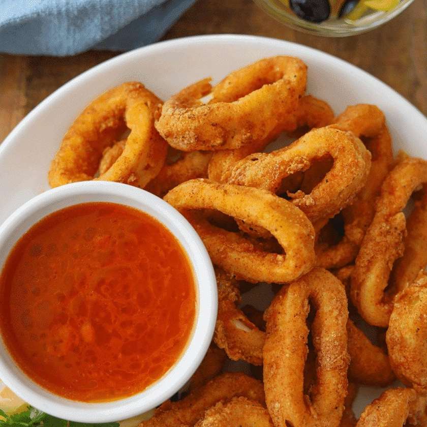 Breaded Calamari Rings (10 Pcs)
