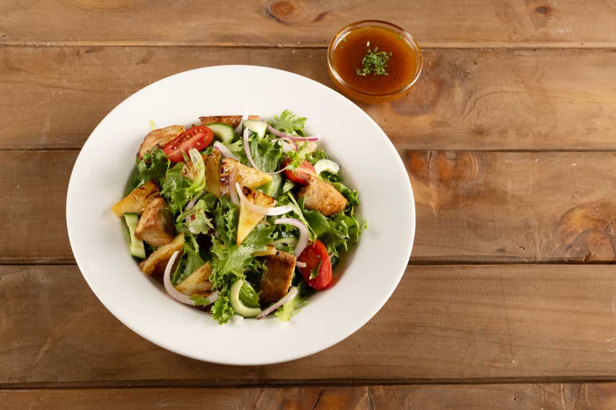 Grilled Pineapple and Chicken Salad