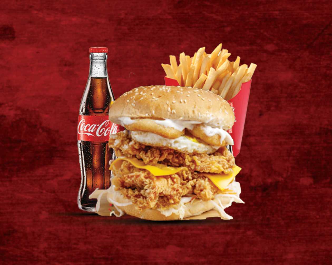Onion Egg Cheese Chicken Fillet Meal