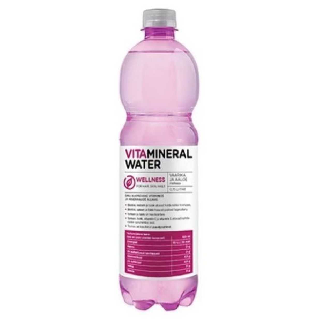 Vitamineral Wellness Raspberry-Aloe Vera Flavored Vitamin Water 750ml