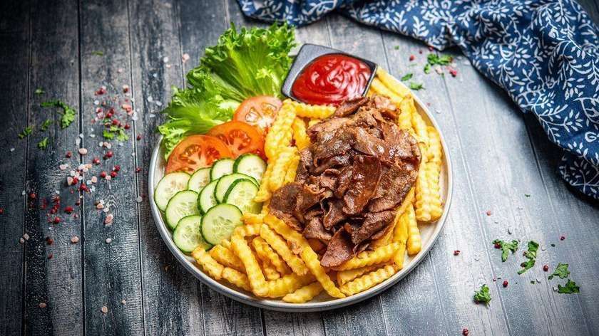 Meal with Kebab