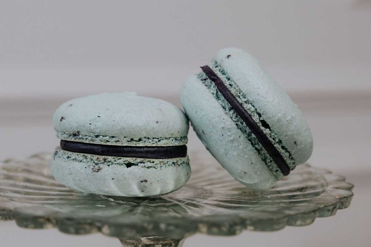 Macaron with Blackcurrant Cream