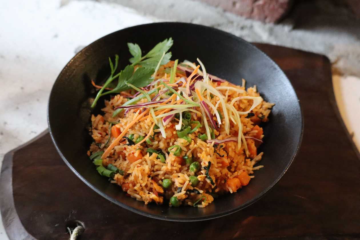 Thai Basil riis kana ja krevettidega