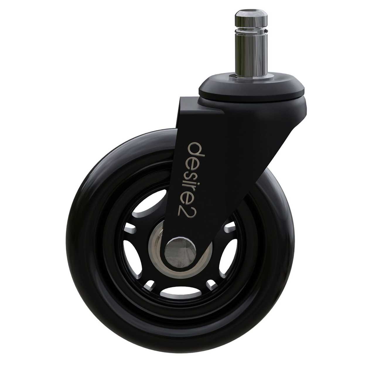 DESIRE2 Rubber Casters 22mm For Universal Chairs 5 Pack (D2CHWH5)