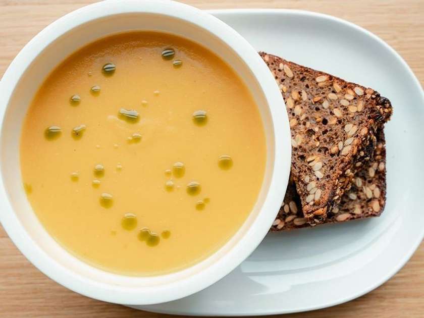 Lentil cream soup