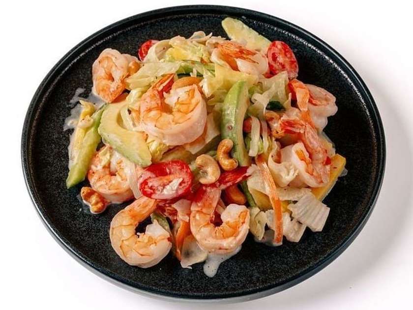 Thai Papaya Salad With Prawns 🌶🌶