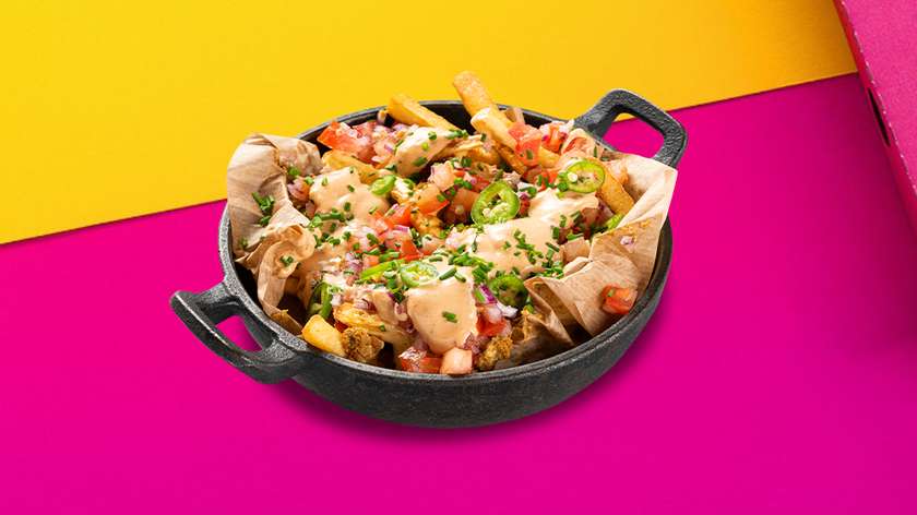 French Fries with Ground Meat and Cheese