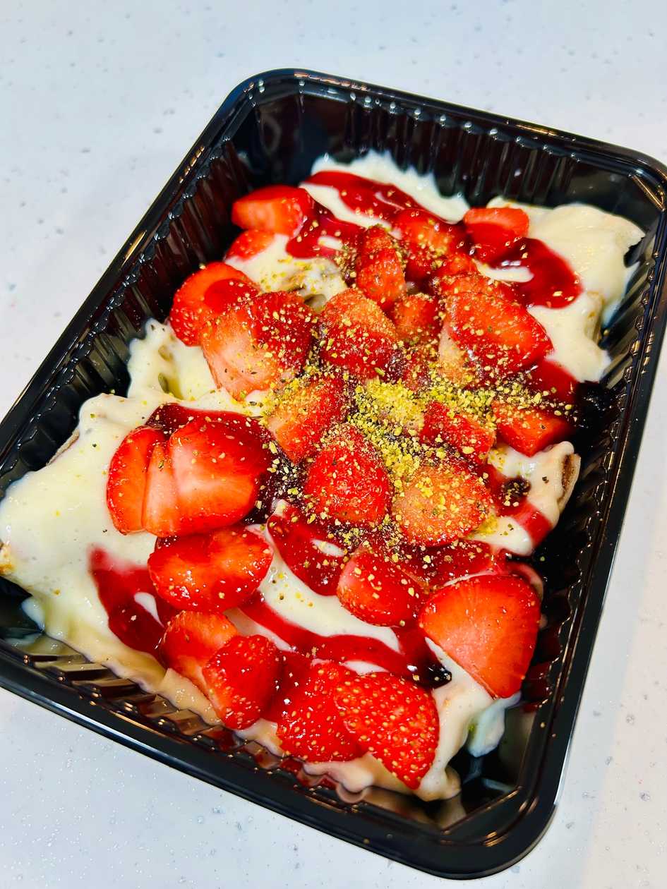 Strawberry crepe