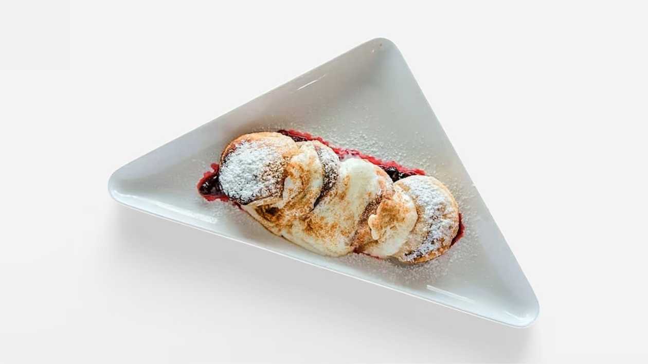 Pancakes With Blueberry Sauce