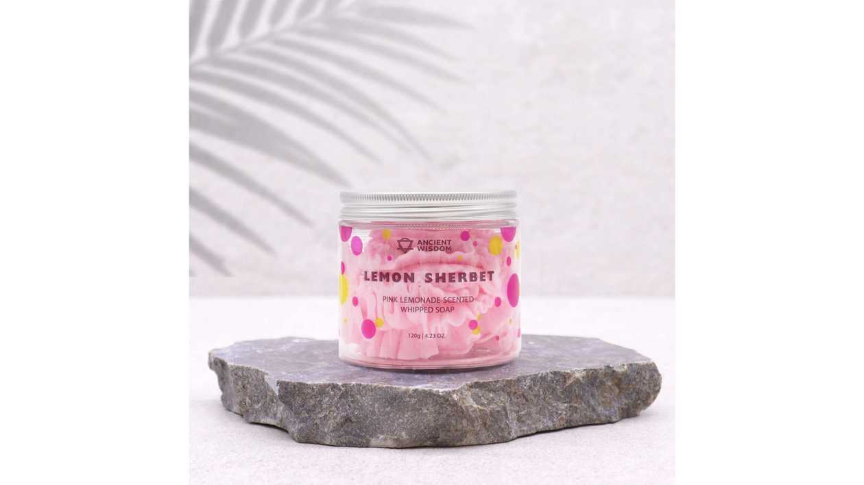 💗Pink Lemonade Whipped Soap🍋✨