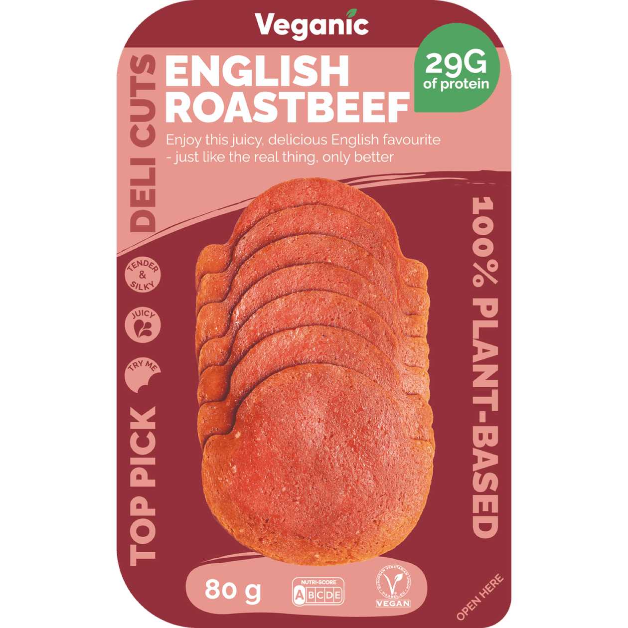 Veganic, taimne inglise röstbiif, 80g