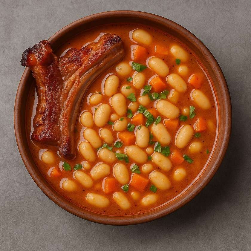 Ciorbă De Fasole Cu Afumătură