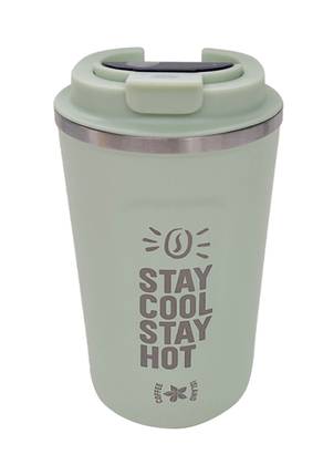 Thermos with Electronic Thermometer (Pistachio)