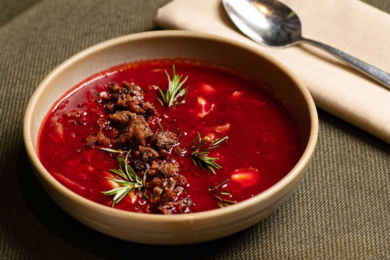 Barščiai su baravykais