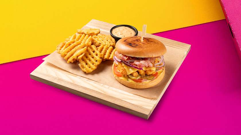 Crispy Chicken Burger Set