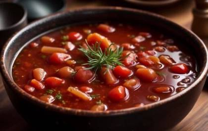 Boršč soup