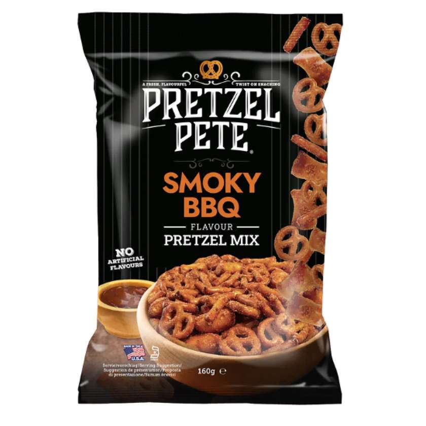 Pretzel Pete Pretzel Mix Smoky BBQ 160g