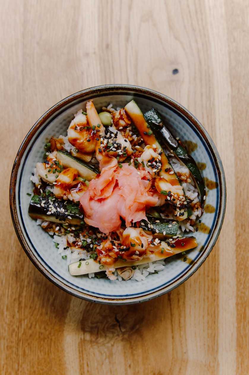 Donburi - Prawns