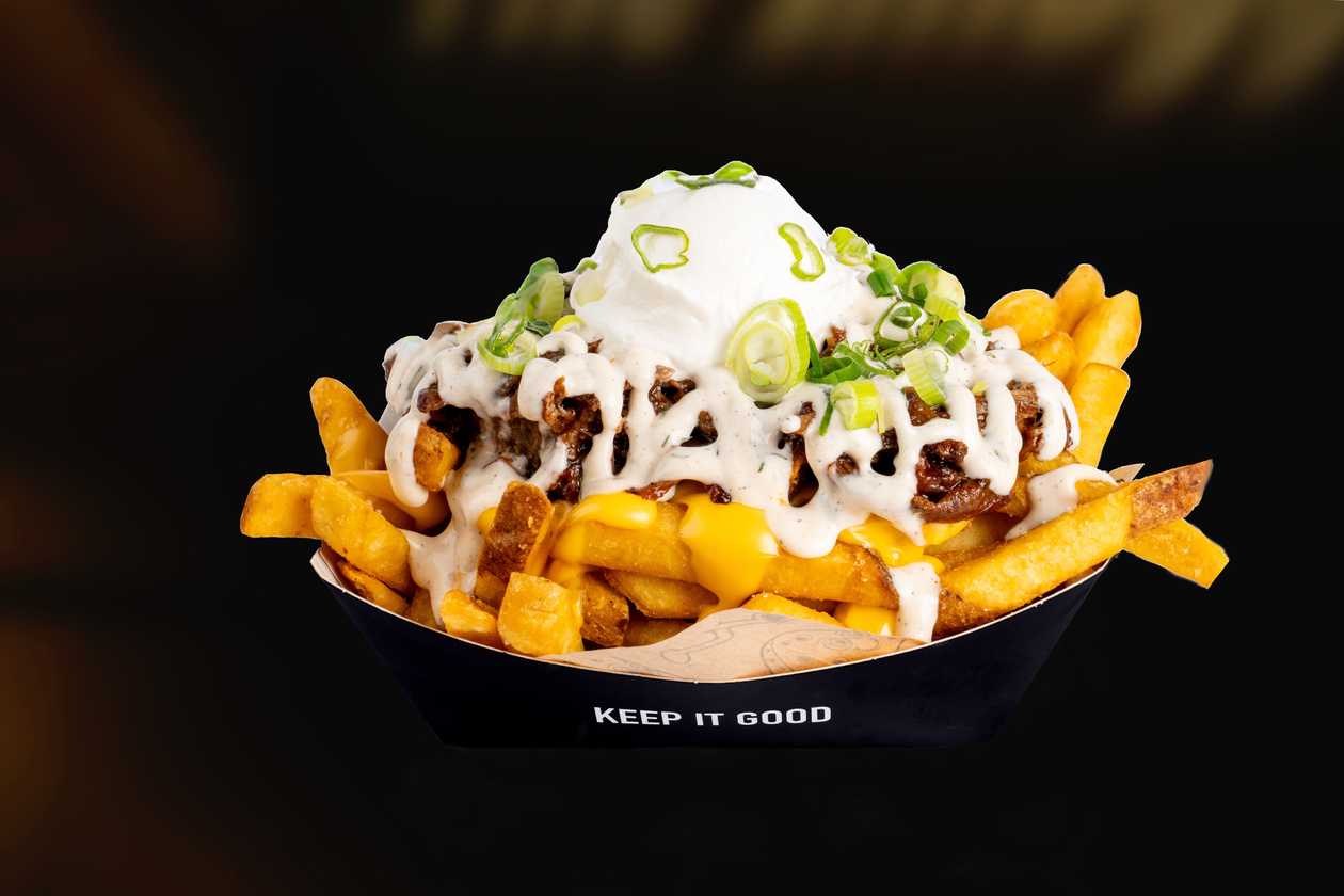 Smoked pulled beef fries