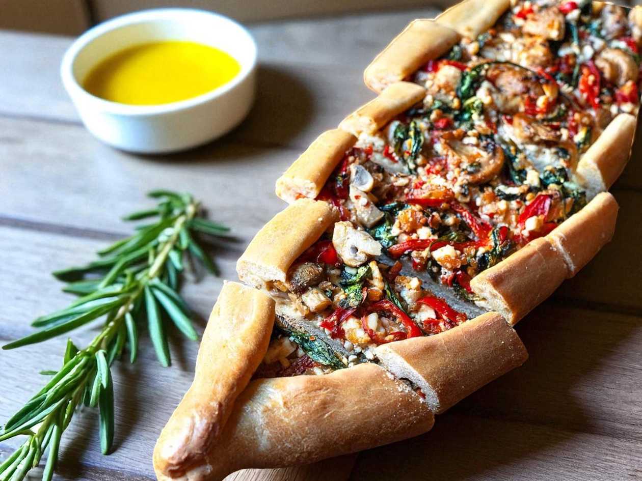 Vegeterian pide