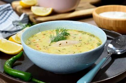 Ciorba de pui a la grec
