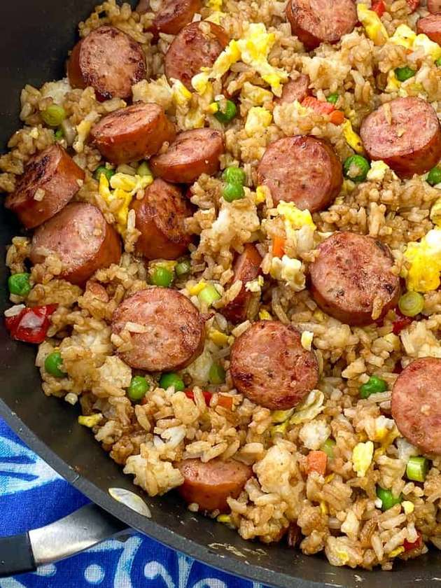 ⁠Fried Rice with One Sausage