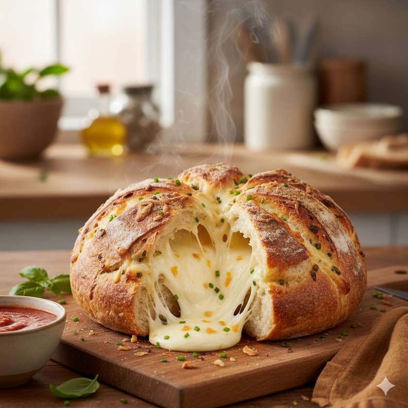 Bread Stuffed with Cheese