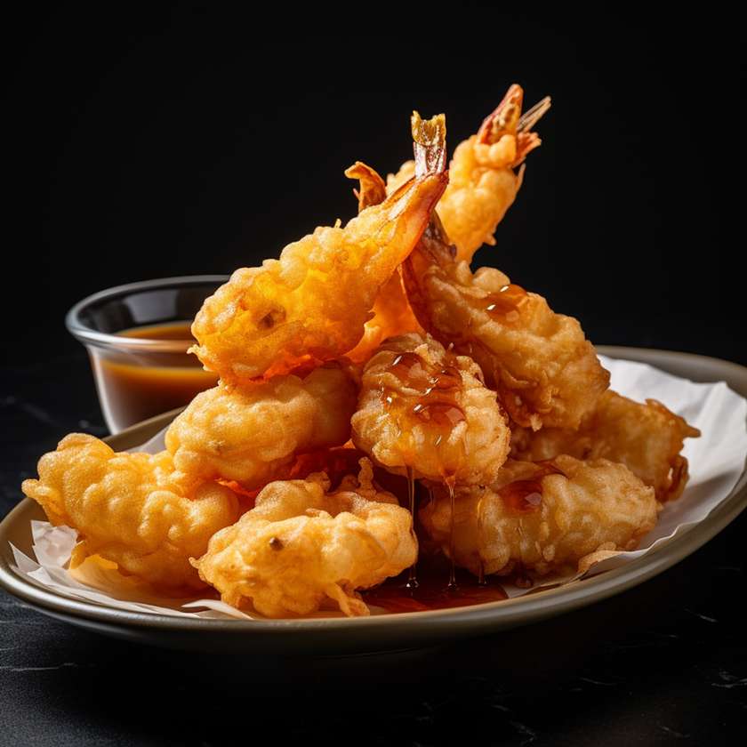 23. Smažené Obalované Krevety