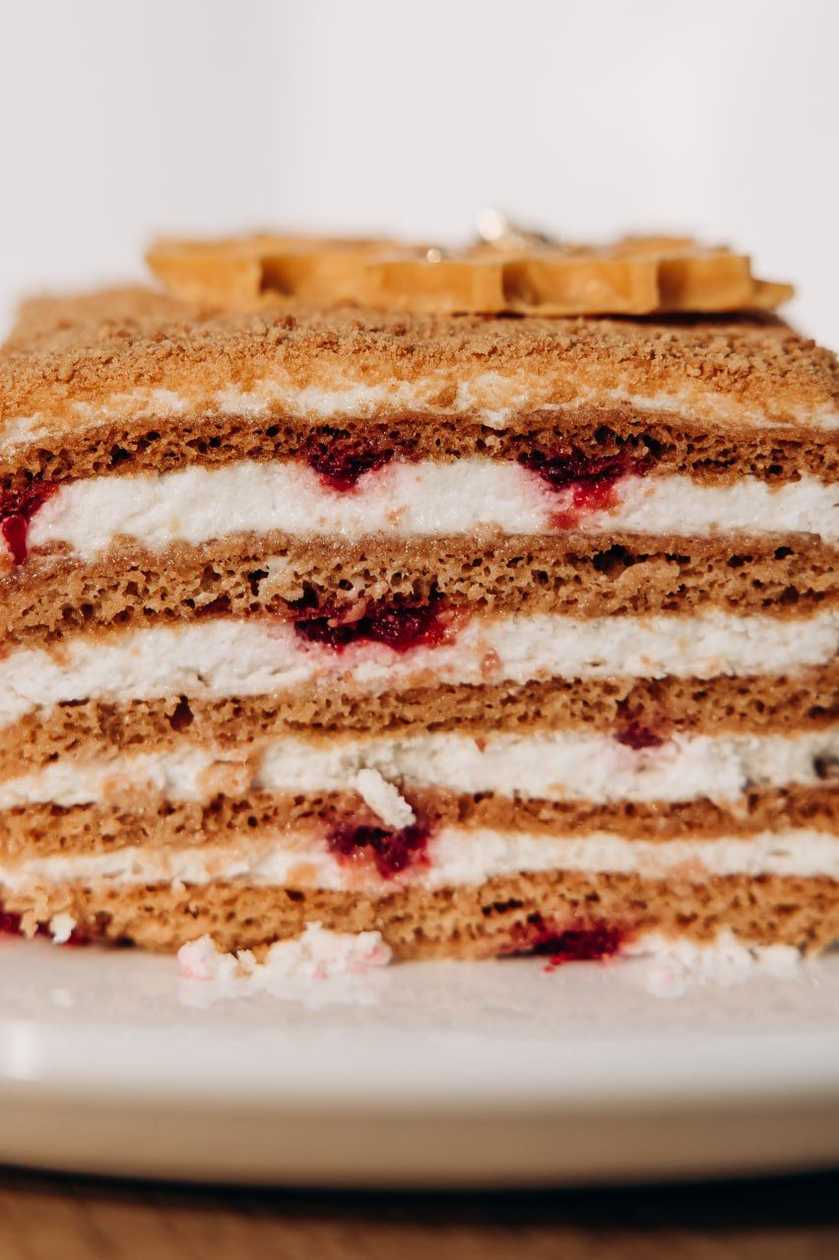 Honey Cake with Cherry