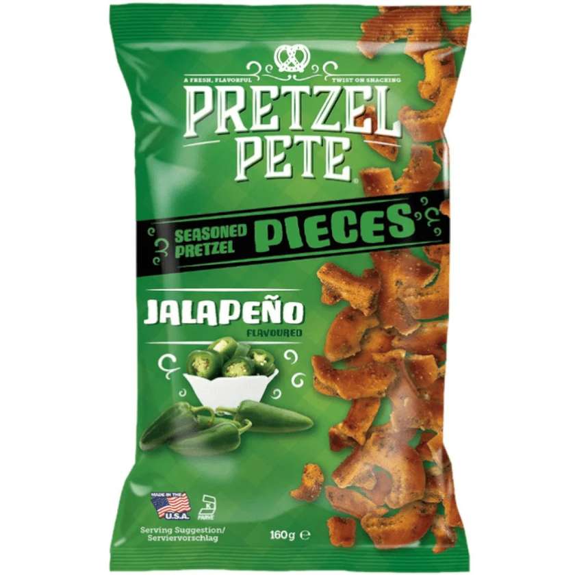 Pretzel Pete Jalapeno Pretzel Pieces - Jalapeno 160g