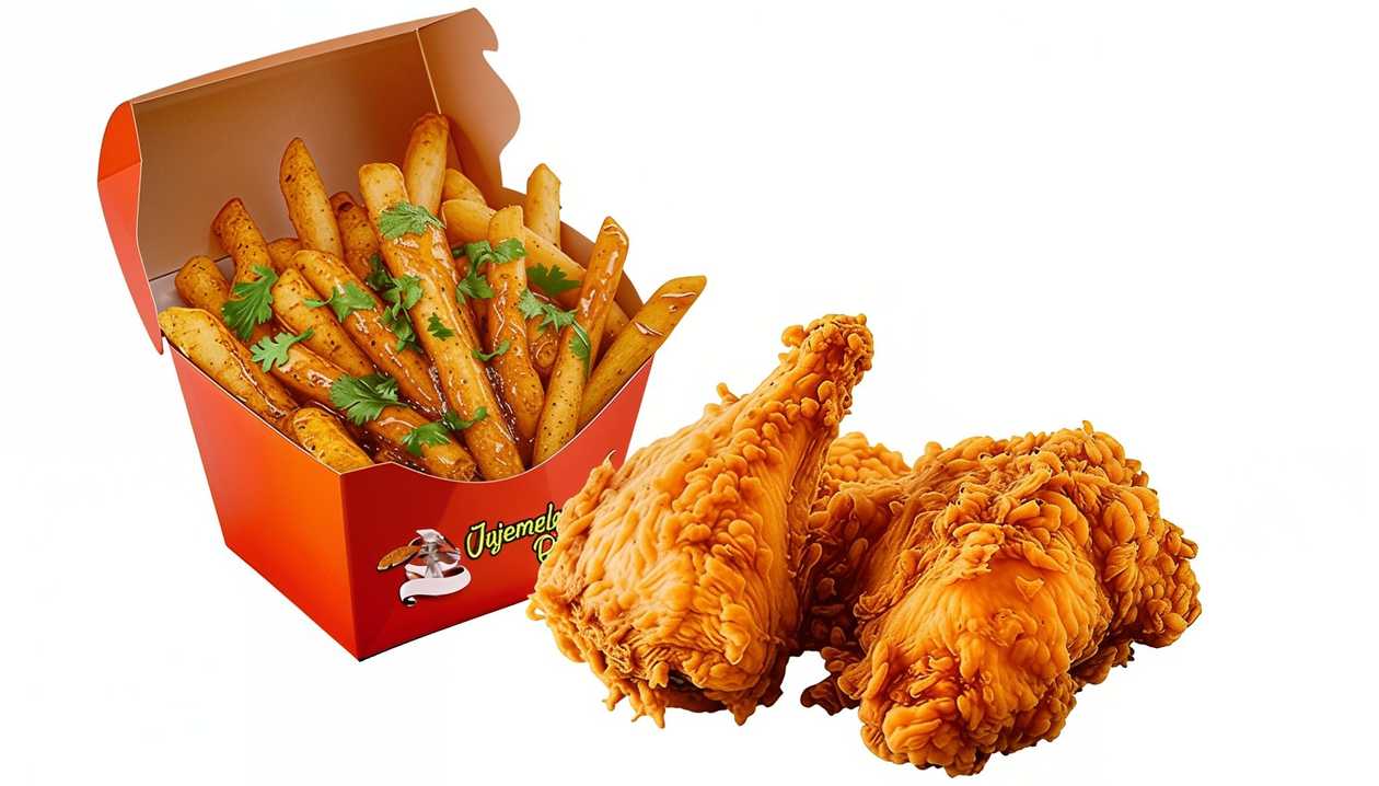 2 Pc Chicken and Fries Masala