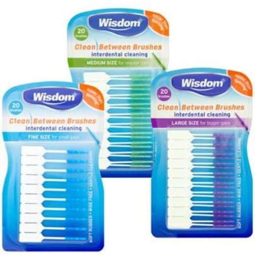 Wisdom Interdental Clean Between Brushes (20 pieces)