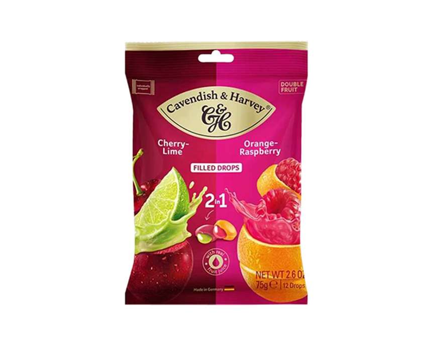 Cavendish lollipops cherry/lime apple/malt 75g