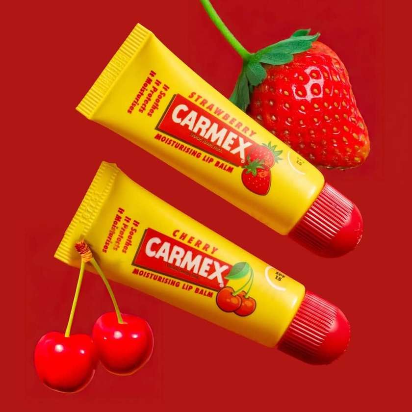 Carmex Obsession Pouch (2 pieces) (Strawberry and Cherry)