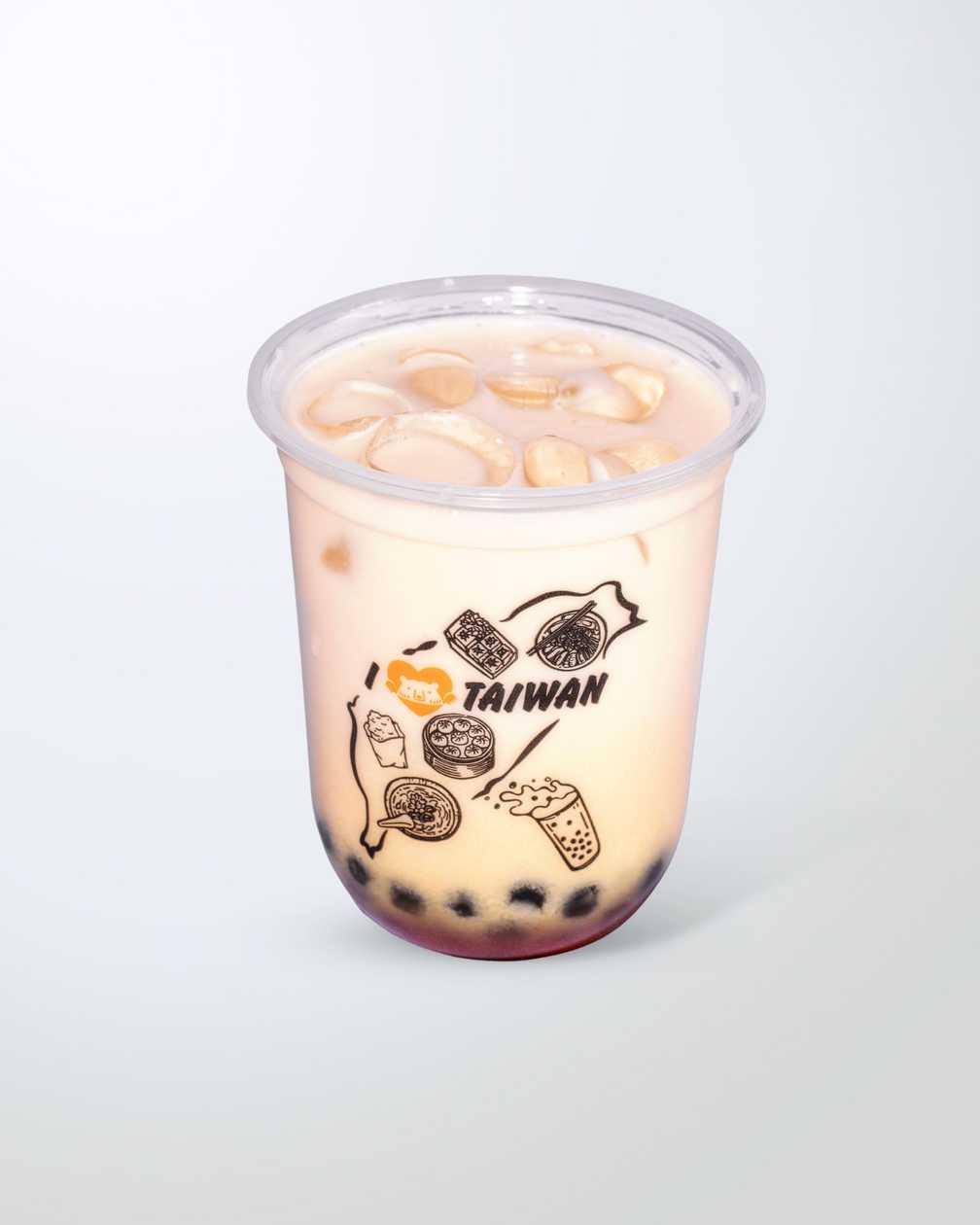 Milk Bubble Tea with Passion Fruit