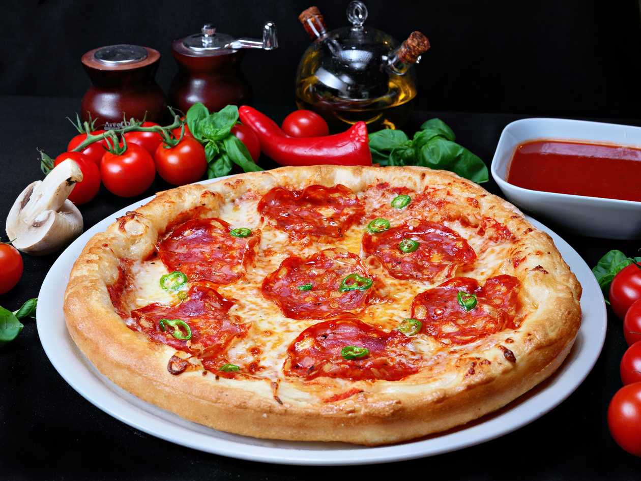 Pizza Salame Picante clasica 30 cm